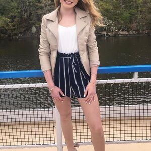 Women’s Romper size XS white and blue